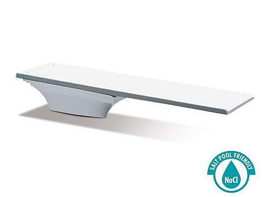 SR Smith Flyte-Deck II Stand and Fibre-Dive Board Complete | 8' Radiant White with White Tread | 68-209-7382