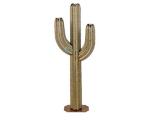 Desert Steel Saguaro Cactus with Garden Torch | 5-Foot | 150-052VT