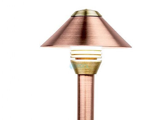 FX Luminaire BD LED Path Light | 1 LED | 18 Riser | Antique Tumbled | BD1LED18RAT KIT