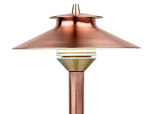 FX Luminaire DM 1 LED Path Light | Antique Bronze | 12" Riser | DM1LED12RAB KIT