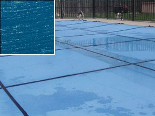 PoolTux 20-Year King Light Weight Solid Cover | Rectangle 16' x 36' Blue | 4 x 8 Center End Step | CSPTBSL16361