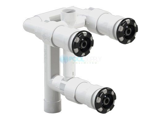 Waterway 7" 3-Jet Straight Body Gunite Manifold Long with Internals Kit | 210-3420G | 210-3520G