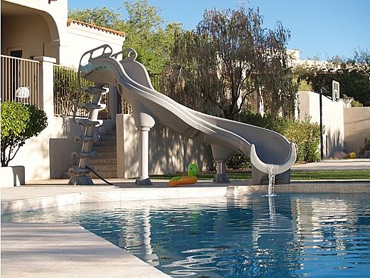 Inter-Fab Adrenaline Pool Slide | Right Turn | Gray | ADR1-CR-G