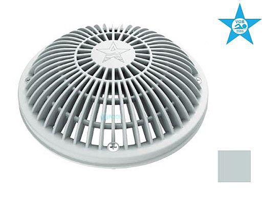 AquaStar 8" Round MoFlow Suction Outlet Cover and Mud Frame | Light Grey | 8MF103