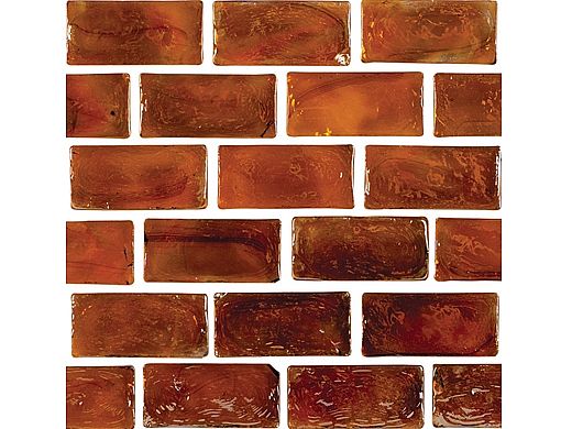 National Pool Tile Arctic 1x2 Glass Series Pool Tile | Amber | 1x2079