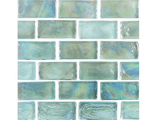 National Pool Tile Arctic 1x2 Glass Series Pool Tile | Ice | 1x2080