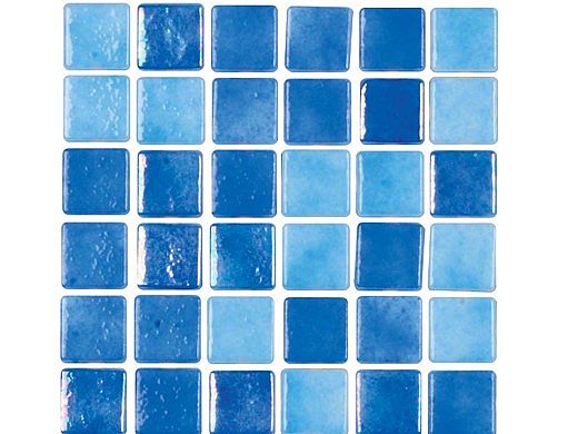 National Pool Tile Tribeca 1x1 Glass Tile | Light Blue Glossy | TRI-LTBLUE-GL