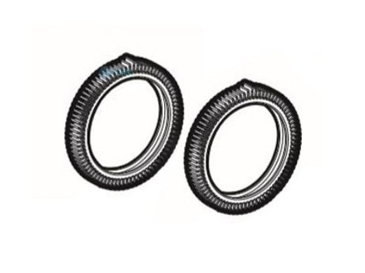 Hayward Super Hump Tired Limited Edition for BIG Obstacles | 2 per Kit | Black | 896584000-723