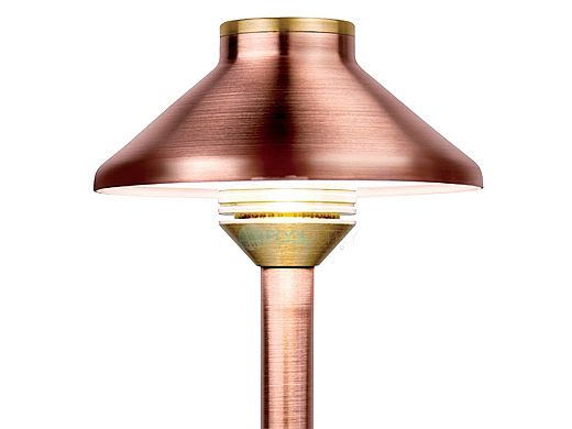FX Luminaire JS 3 LED Path Light | Antique Tumbled | 12" Riser | JS3LED12RAT KIT