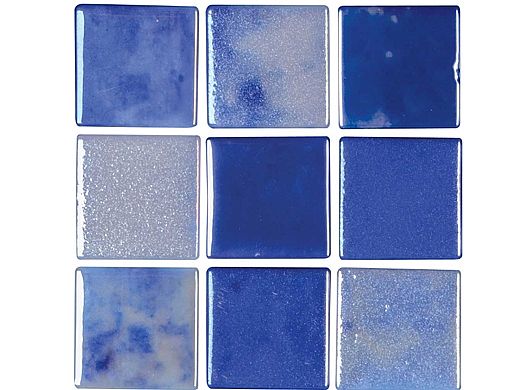 National Pool Tile Valencia 2x2 Series Glass Tile | Azul | VAL-AZUL 2X2