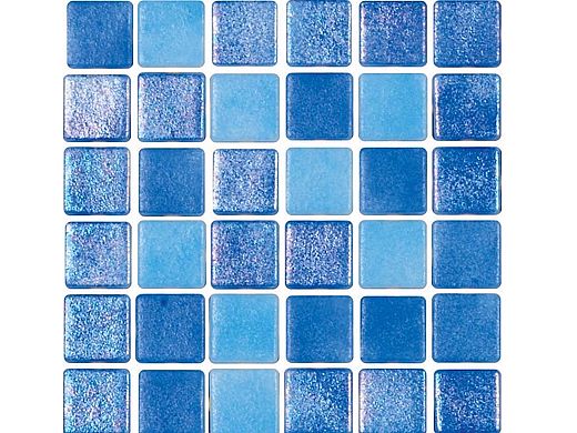 National Pool Tile Tribeca 1x1 Glass Tile | Light Blue Non Skid | TRI-LTBLUE-NS