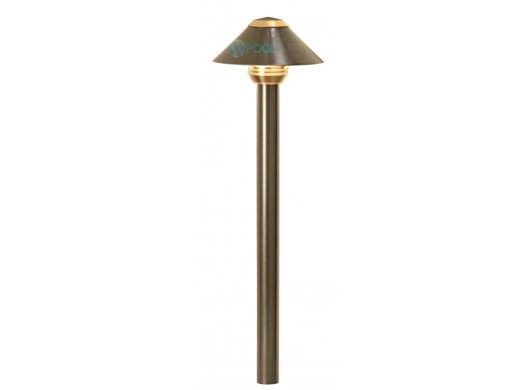 FX Luminaire BD Zone Dimming 1LED Path Light | 12" Riser | Bronze Metallic | BDZD1LED12RABZ