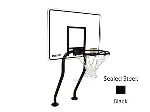 SR Smith Residential Salt Friendly Basketball Game | Black Sealed Steel Frame | With Anchors | S-BASK-CH