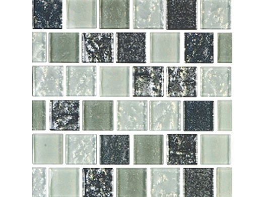 National Pool Tile Soleil 1x1 Glass Series Pool Tile |  Silver | ISIS1X1