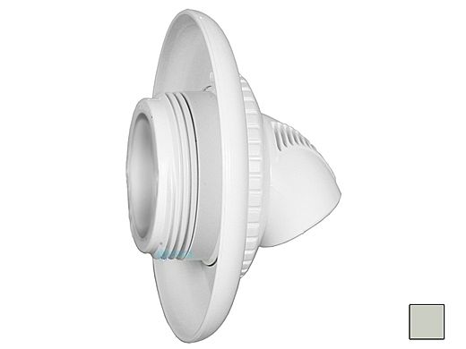 Infusion Pool Products Venturi Return Fitting | Threaded 1.5" Inlet with Flange | Light Gray | VRFTHFLG