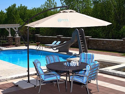 Santiago Cantilever Umbrella | 10ft Octagon | Beige Acrylic | NU6400B
