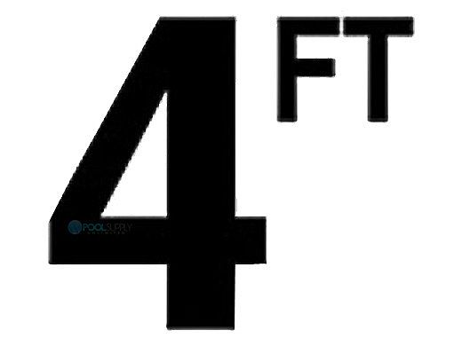 Depth Marker 4" Frost proof tile | 4 FT Smooth | DM41-2040