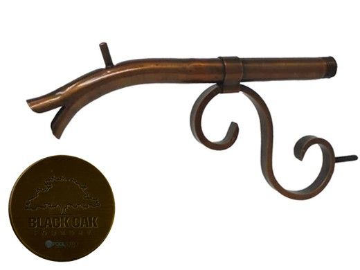 Black Oak Foundry Small Courtyard Spout | Antique Brass / Bronze Finish | S7500-AB | S7532-AB