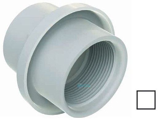 AquaStar Light Niche Return Fitting | Fits Over 1.5" Pipe | White | 3601