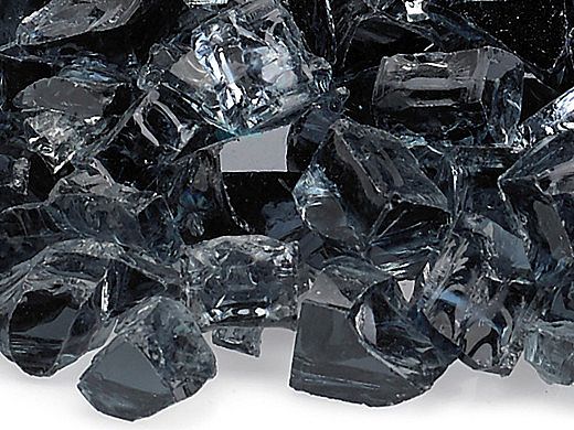 American Fireglass Half Inch Classic Collection | Gray Fire Glass | 10 Pound Jar |  AFF-GRY12-J