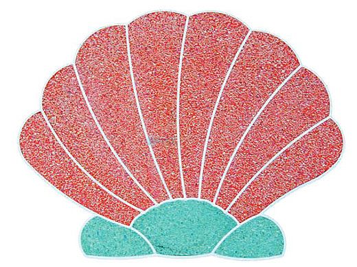 AquaStar Swim Designs Shell Stencil Only | White | F1011-01