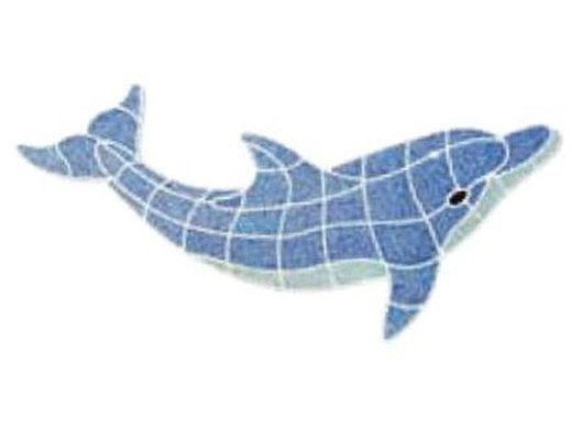 AquaStar Swim Designs Dolphin Large Stencil Only | White | F1016-01