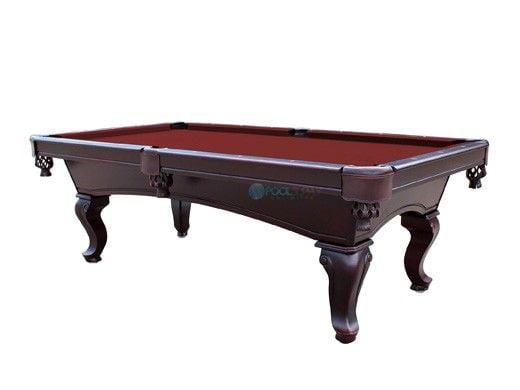 Hathaway Monterey 8-Foot Mahogany Slate Pool Table | Burgundy Felt | NG2585BR
