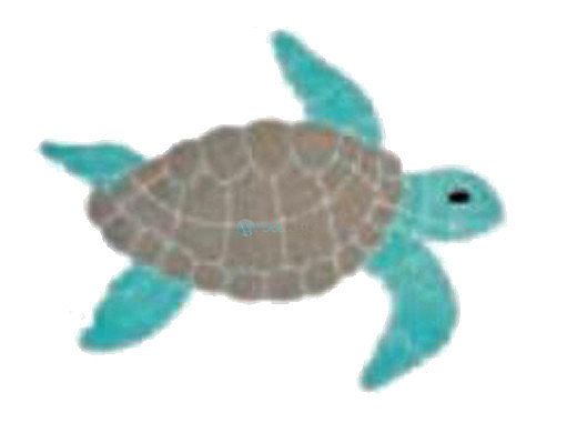 AquaStar Swim Designs Turtle Large Stencil Only | White | F1024-01