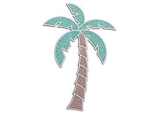 AquaStar Swim Designs Palm Tree Medium Stencil Only | White | F1027-01