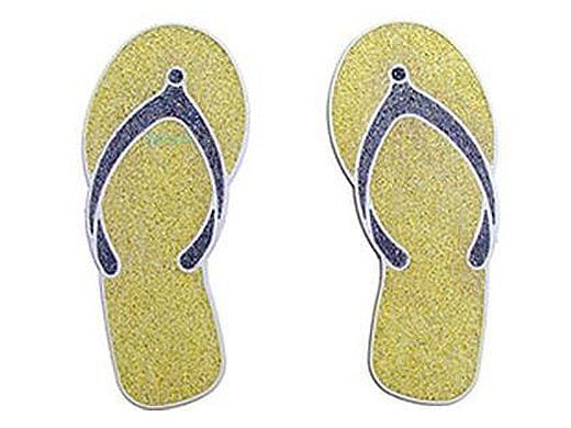AquaStar Swim Designs Sandal Stencil Only Set of 2 | White | F1028-01