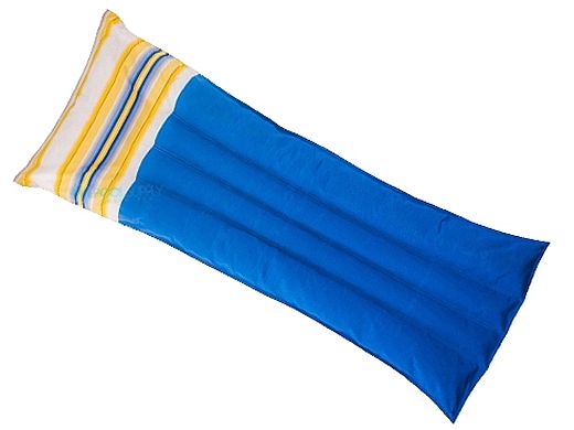Texas Recreation Fab Foam Pool Float | Island Blue For Yellow Stripe Pillow | 8091100