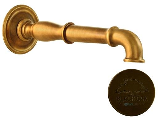 Black Oak Foundry Siena Spout | Antique Brass / Bronze Finish | S23-AB