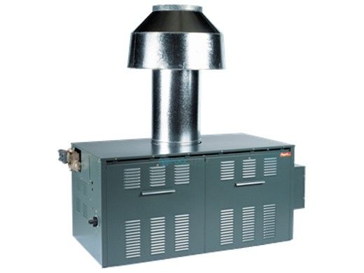 Raypak Raytherm P-1223 #57 Commercial Indoor Swimming Pool Heater with Unitherm Governor | Propane Gas 1,222,500 BTUH | 001341