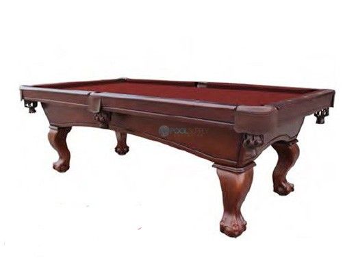 Hathaway Westport 8-Foot Antique Walnut Slate Pool Table | Red Felt | NG2690RD BG2690RD