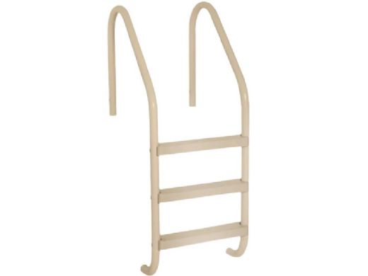 Saftron Economy 2-Step Ladder | .25" Thickness 1.90" OD | 24" W x 44" H | Beige | P-324-L2-B