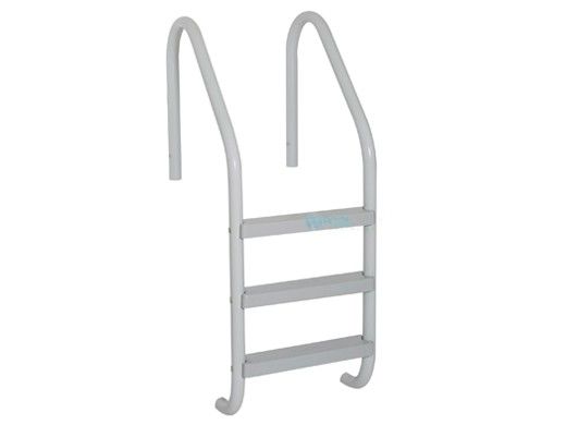 Saftron Economy 5-Step Ladder | .25" Thickness 1.90" OD | 24" W x 72" H | Grey | P-324-L5-G