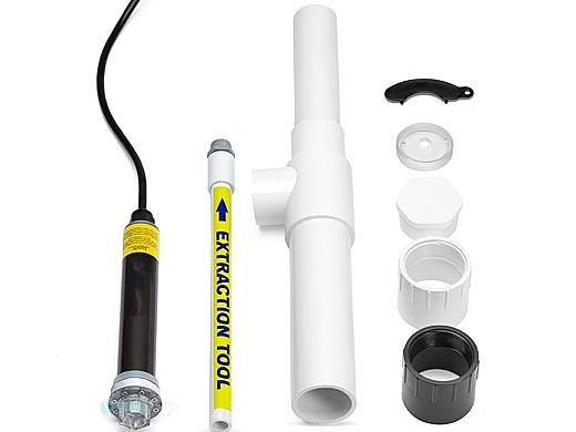 Jandy Nicheless LED Lighted Bubbler, White Light Only | 12V 150' Cord | White Light Only | JLBW20W150