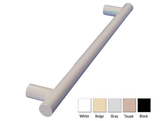 Saftron Towel and Grab bar .25" Thickness 1.90" OD | Single | White | SX-36-W