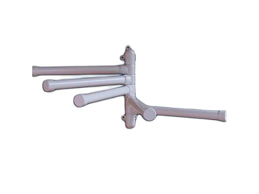 Saftron Wall Mounted Towel Rack .25" Thickness 1.90" OD | Single | Grey | PA-MTR-5-G