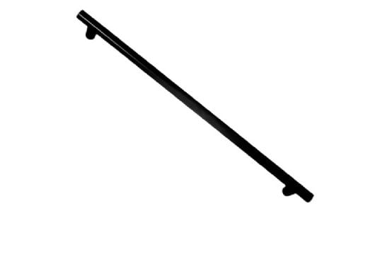 Saftron 2-Post Safety & Exercise Support Bar | .25 Thickness 1.90" OD | 5" W x 48" L | Single | Black | X-48-BK