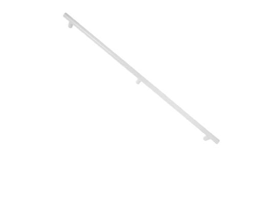 Saftron 3-Post Safety & Exercise Support Bar | .25 Thickness 1.90" OD | 5" W x 72" L | Single | White | X-72-W