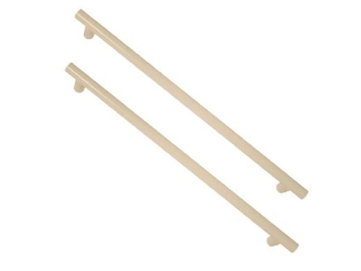 Saftron 2-Post Safety & Exercise Support Bar | .25 Thickness 1.90" OD | 5" W x 9" L | Pair | Beige | X-09-B