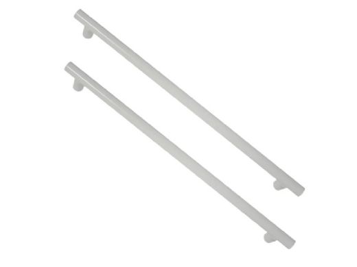 Saftron 2-Post Safety & Exercise Support Bar | .25 Thickness 1.90" OD | 5" W x 9" L | Pair | Gray | X-09-G | X-09 PR-G