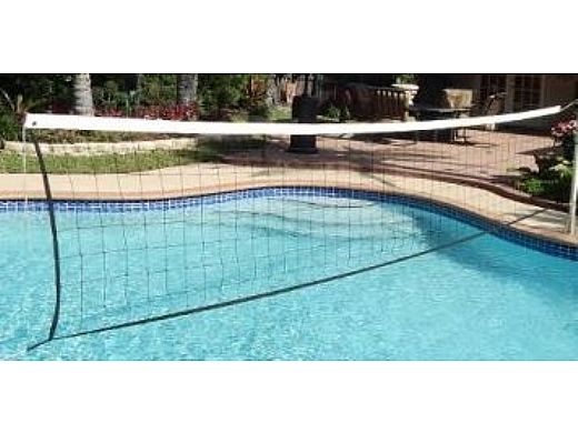 Saftron Volleyball Replacement Net | 4" mesh x 2" Vinyl headband | PA-VBN-16