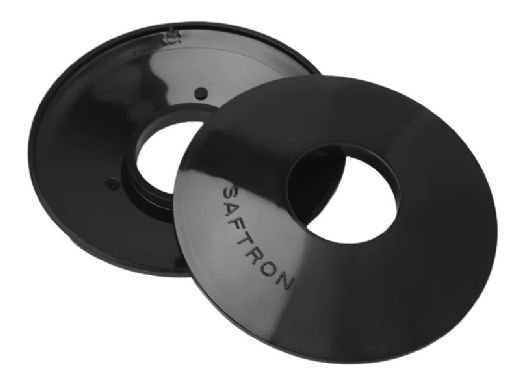 Saftron High Impact Vinyl Escutcheon | Pair | Black | ESC-BK