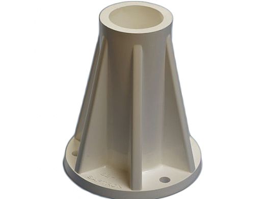 Saftron Surface Mounting Base | 1.93" W ID x 6" H OD | Case | Black | SB-F-CS-BK