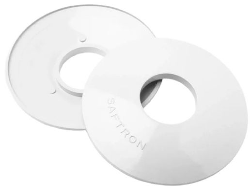 Saftron High Impact Vinyl Escutcheon | Case | White | ESC-CS-W