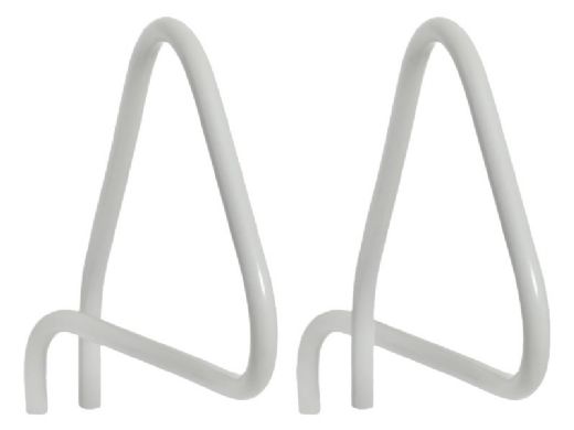 Saftron Return to Deck Mounted 4-Bend Pretzel Handrail Pair | .25" Thickness 1.90" OD | 29" W x 29" H | Gray | P-429-Z-G