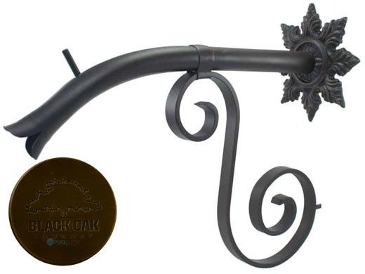 Black Oak Foundry Large Courtyard Spout with Normandy | Antique Brass / Bronze Finish | S7683-AB