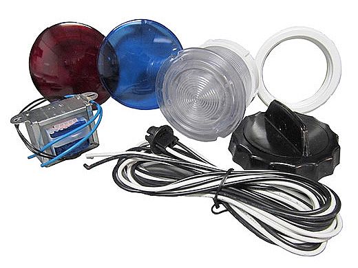 Waterway | Light Kit | 3.5" Wall Fitting With 8' Harness And Bulb | 5-30-0025